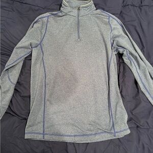 Men's blue Quarter-Zip Sweater. Cremieux. Size medium